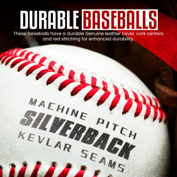 Gorilla Balls Kevlar Flat Seam Pitching Machine Balls - 1 Dozen - Image 2